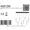 Steinhauer pendant luminaire ALISIO 8 flames IP20, black dimmable