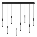 Steinhauer pendant luminaire ALISIO 8 flames IP20, black dimmable