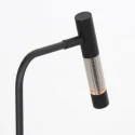Steinhauer table lamp ALISIO 1 flame IP20, black dimmable