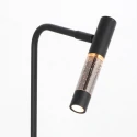 Steinhauer table lamp ALISIO 1 flame IP20, black dimmable