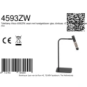 Steinhauer table lamp ALISIO 1 flame IP20, black dimmable