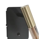 Steinhauer wall luminaire ALISIO 1 flame IP20, brass dimmable