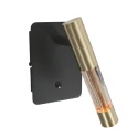 Steinhauer wall luminaire ALISIO 1 flame IP20, brass dimmable