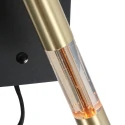 Steinhauer wall luminaire ALISIO 1 flame IP20, brass dimmable