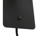 Steinhauer wall luminaire ALISIO 1 flame IP20, black dimmable