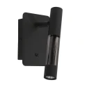 Steinhauer wall luminaire ALISIO 1 flame IP20, black dimmable