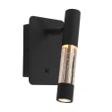 Steinhauer wall luminaire ALISIO 1 flame IP20, black dimmable