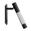 Steinhauer wall luminaire ALISIO 1 flame IP20, black dimmable