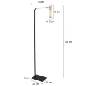 Steinhauer floor lamp ALISIO IP20, dimmable