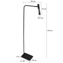 Steinhauer floor lamp ALISIO IP20, dimmable