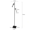 Steinhauer floor lamp ALISIO IP20, dimmable