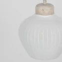 anne light & home pendant luminaire TRAVINO 1 flame E27 IP20, creme dimmable