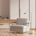 Steinhauer floor lamp DAPHNE 2 1 flame IP20, steel dimmable