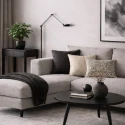 Steinhauer floor lamp DAPHNE 2 1 flame IP20, black dimmable