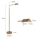 Mexlite floor lamp GLOWGO IP20, dimmable