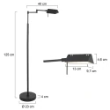 Mexlite floor lamp GLOWGO IP20, dimmable