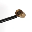 table lamp LUMO 1 flame IP20, black dimmable