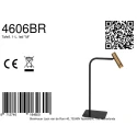 table lamp LUMO 1 flame IP20, black dimmable