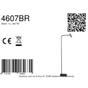 floor lamp LUMO 1 flame IP20, bronze dimmable