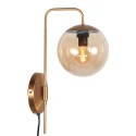 Steinhauer wall luminaire BOLLIQUE 1 flame E14 IP20, bronze dimmable
