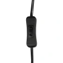 Steinhauer wall luminaire BOLLIQUE 1 flame E14 IP20, black dimmable