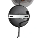 Steinhauer wall luminaire BOLLIQUE 1 flame E14 IP20, black dimmable