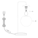 Steinhauer table lamp BOLLIQUE 1 flame E14 IP20, bronze dimmable