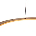 Steinhauer pendant luminaire RINGLEDE 1 flame IP20, gold dimmable