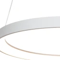Steinhauer pendant luminaire RINGLEDE 1 flame IP20, white dimmable