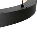 Steinhauer pendant luminaire RINGLEDE 1 flame IP20, black dimmable