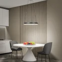 Steinhauer pendant luminaire RINGLEDE 1 flame IP20, black dimmable