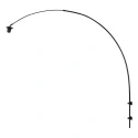 Steinhauer wall luminaire SILVA ALBA 1 flame E27 IP20, black dimmable