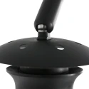 Steinhauer wall luminaire SILVA ALBA 1 flame E27 IP20, black dimmable