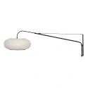 Steinhauer wall luminaire SILVA ALBA 1 flame E27 IP20, black dimmable
