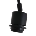 Steinhauer wall luminaire SILVA ALBA 1 flame E27 IP20, black dimmable