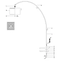 Mexlite floor lamp SOLVA E27 IP20, dimmable