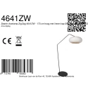 anne light & home floor lamp ZIG-ZAG 1 flame E27 IP20, black dimmable