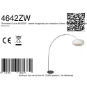 anne light & home arc luminaire CURVE 1 flame E27 IP20, black dimmable