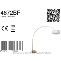 arc luminaire SILVA ALBA 1 flame E27 IP20, bronze dimmable