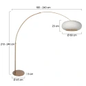 arc luminaire SILVA ALBA 1 flame E27 IP20