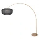 Steinhauer arc luminaire VELA LINO 1 flame E27 IP20, bronze dimmable