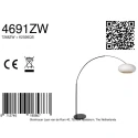 Steinhauer floor lamp SPARKLED LIGHT E27 IP20, dimmable