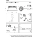 recessed spotlight PELITE SPOT 1 flame IP44, bronze dimmable