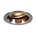 Steinhauer recessed spotlight PELITE SPOT 1 flame IP44, steel dimmable