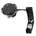 Steinhauer recessed spotlight PELITE SPOT 1 flame IP44, steel dimmable