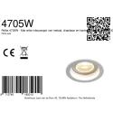 Steinhauer recessed spotlight PELITE SPOT 1 flame IP44, white dimmable