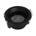 Steinhauer recessed spotlight PELITE SPOT 1 flame IP44, black dimmable