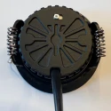 Steinhauer recessed spotlight PELITE SPOT 1 flame IP44, black dimmable