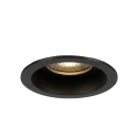 Steinhauer recessed spotlight PELITE SPOT 1 flame IP44, black dimmable