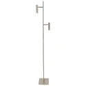 Steinhauer floor lamp VOLARI 2 flames IP20, steel dimmable